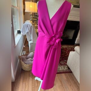 Fushia, Jessica Howard Formal MOB , Sleeveless V Neck , size 14 Dress